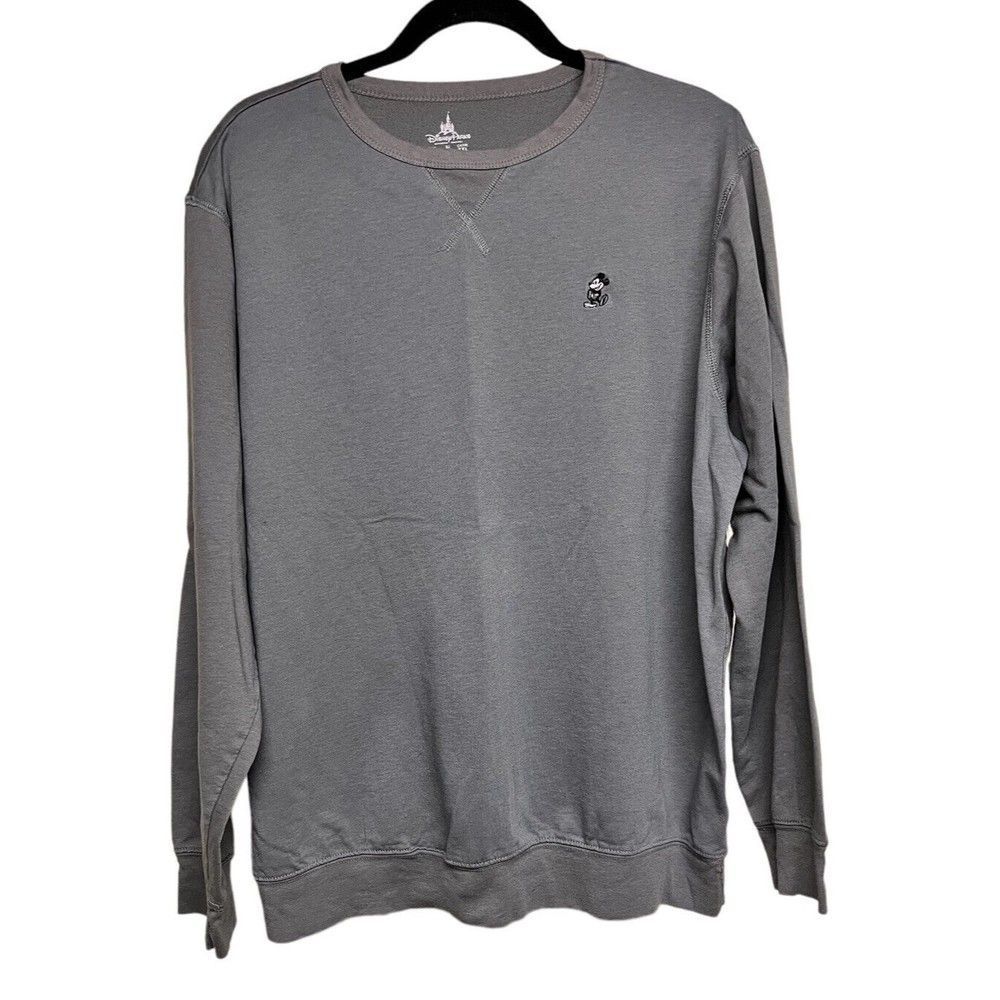 Walt Disney World Parks Embroidered Mickey Mouse Crew Neck Sweatshirt XL